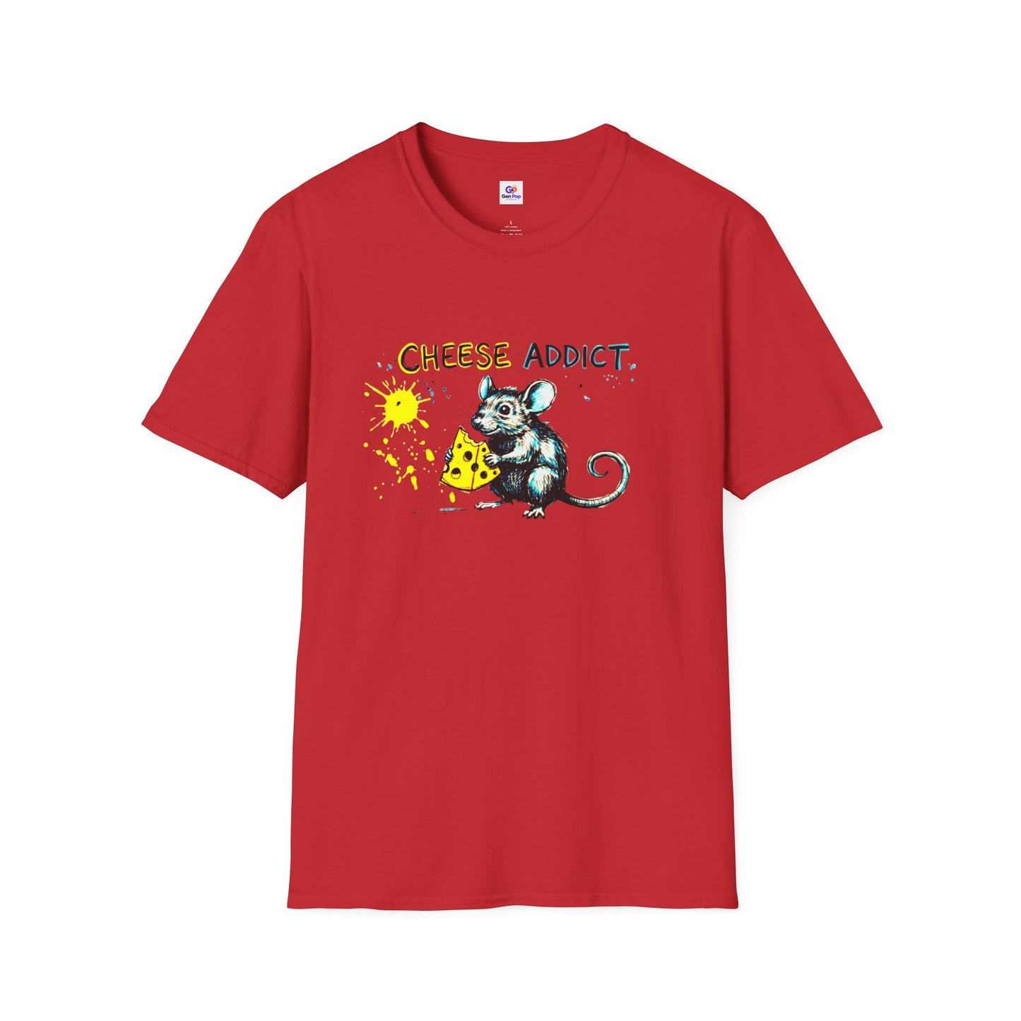 Cheese Addict Funny Softstyle Tee — Unique Gift for Food Lovers and the Hustlers