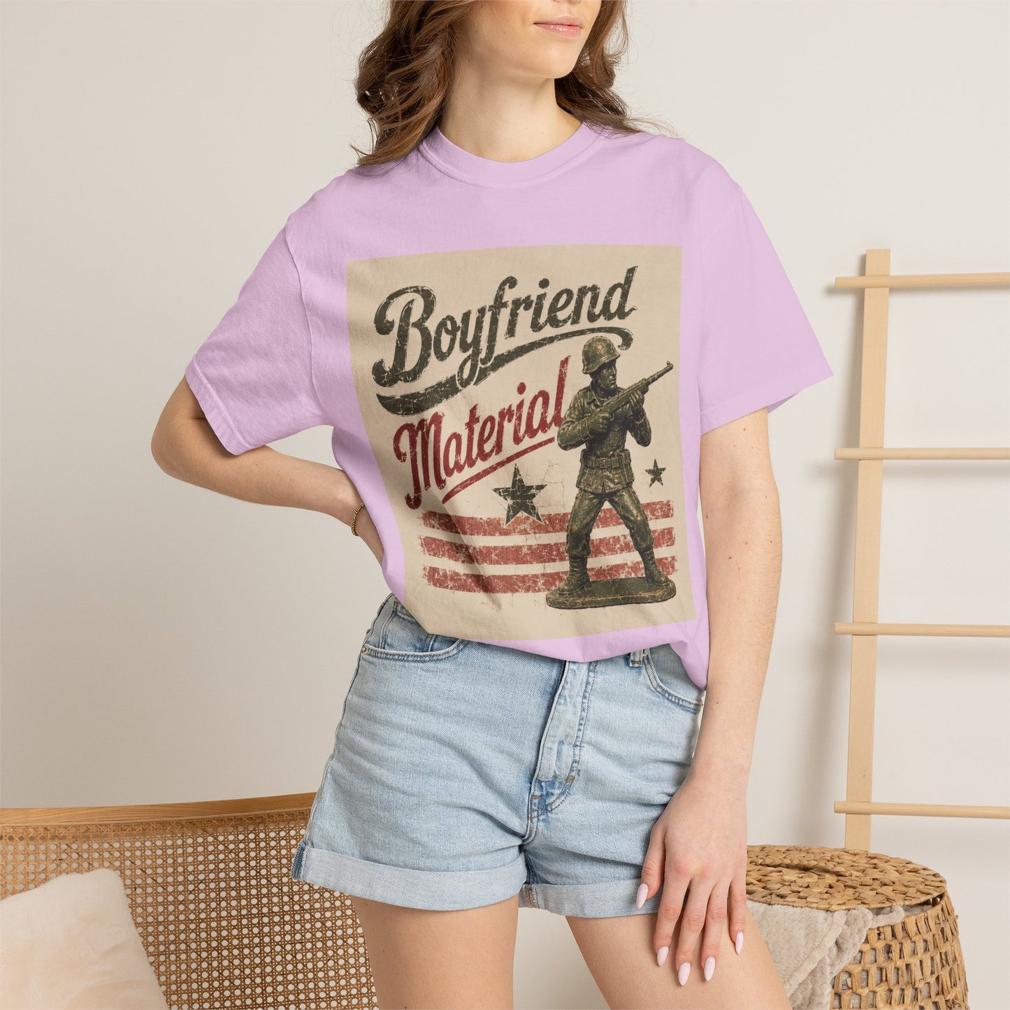 Boyfriend Material Unisex Garment-Dyed T-shirt