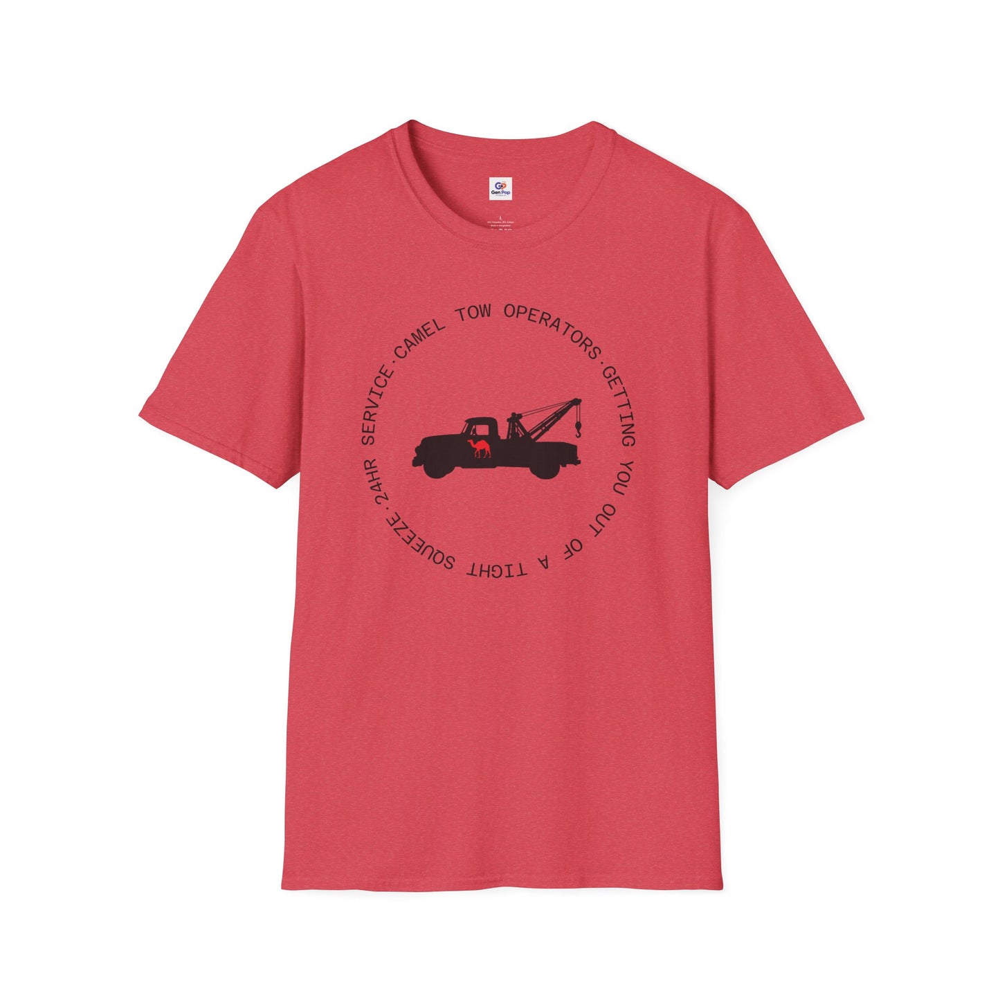 Camel Tow Operators Funny Adult Humor Softstyle Tee — Gag Gift for Him or Her