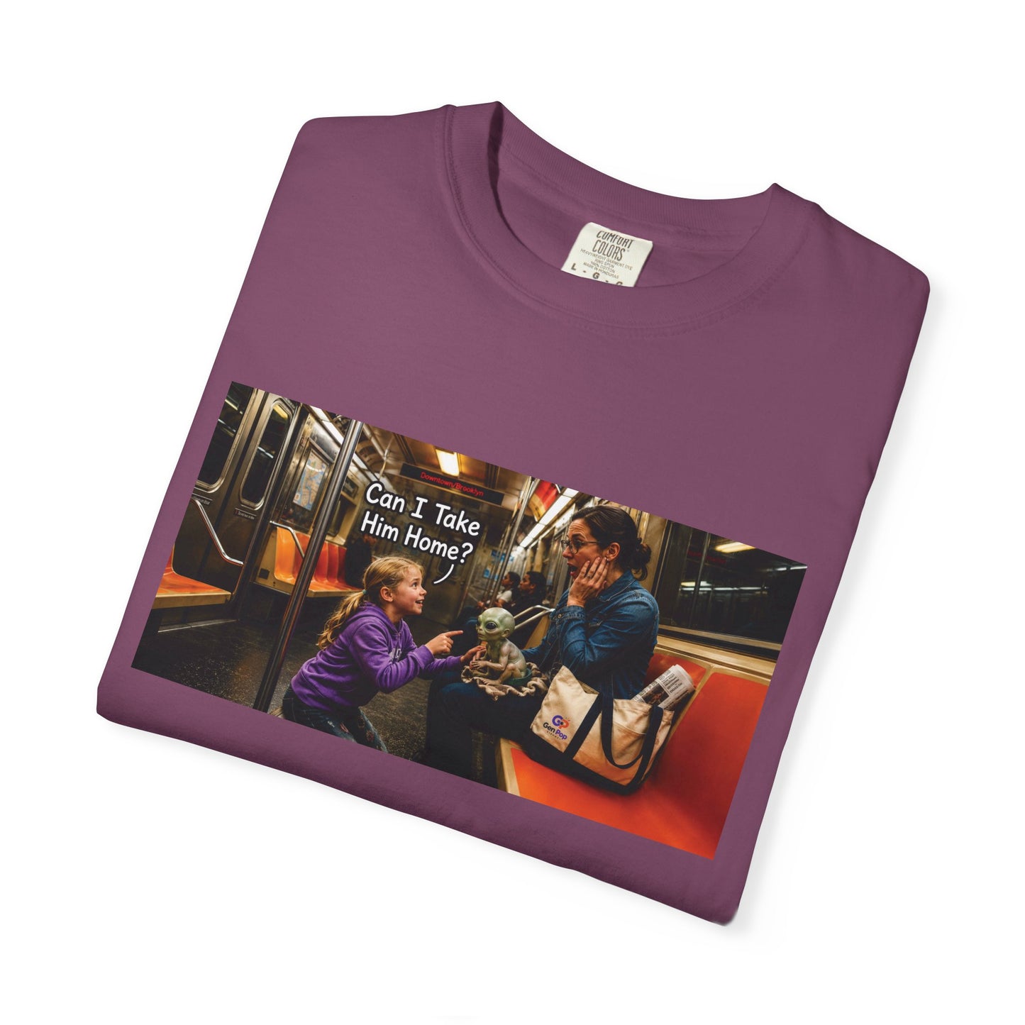 Can I Take Him Home? Funny Garment-Dyed T-Shirt — Cute Gift for Him or Her