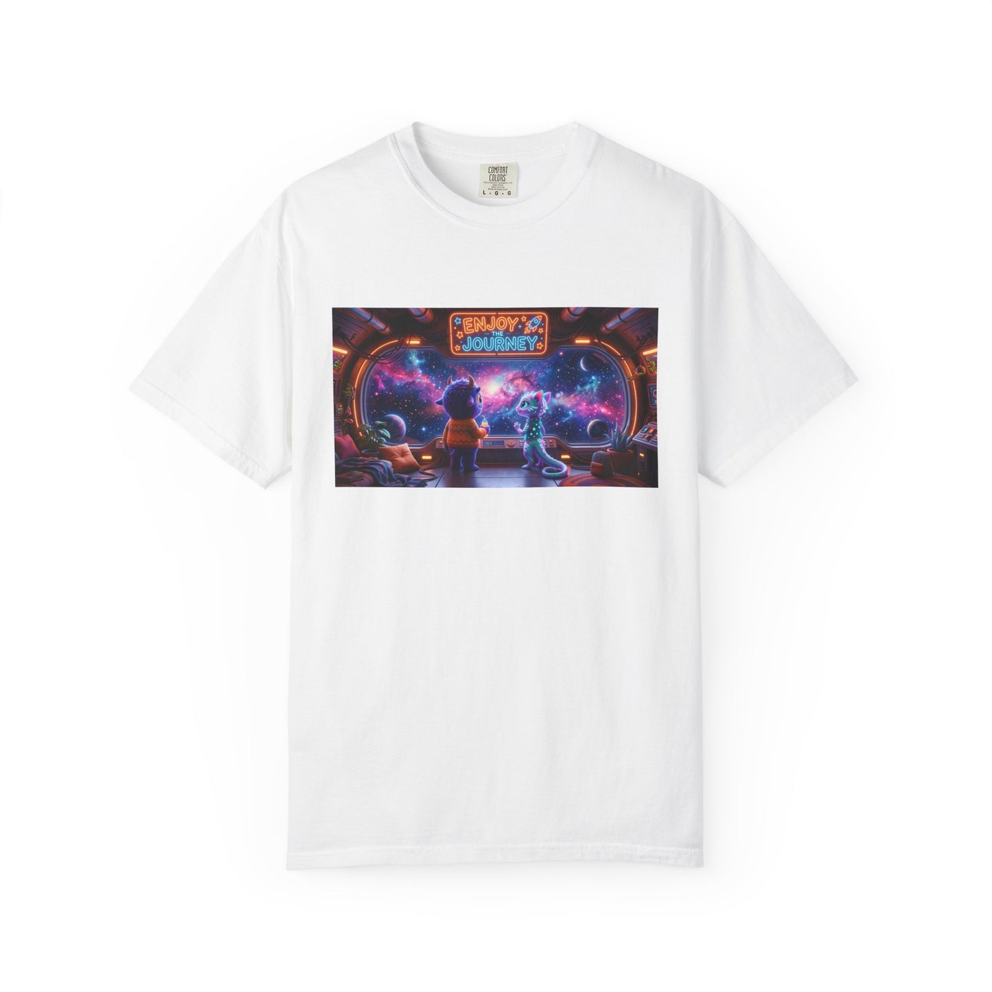 Enjoy the Journey Motivational Garment-Dyed Tee — Unique Unisex Gift