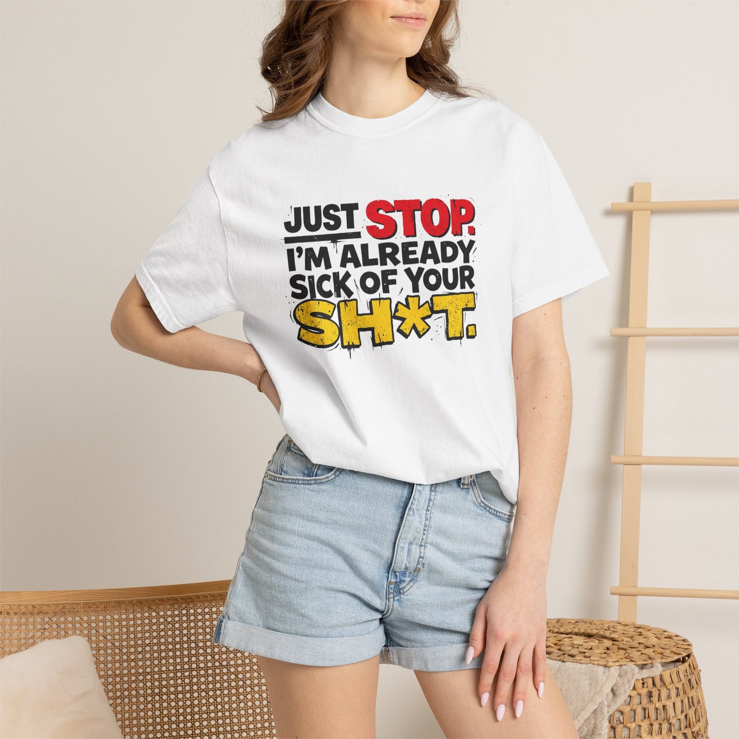Just Stop Unisex Garment-Dyed T-shirt