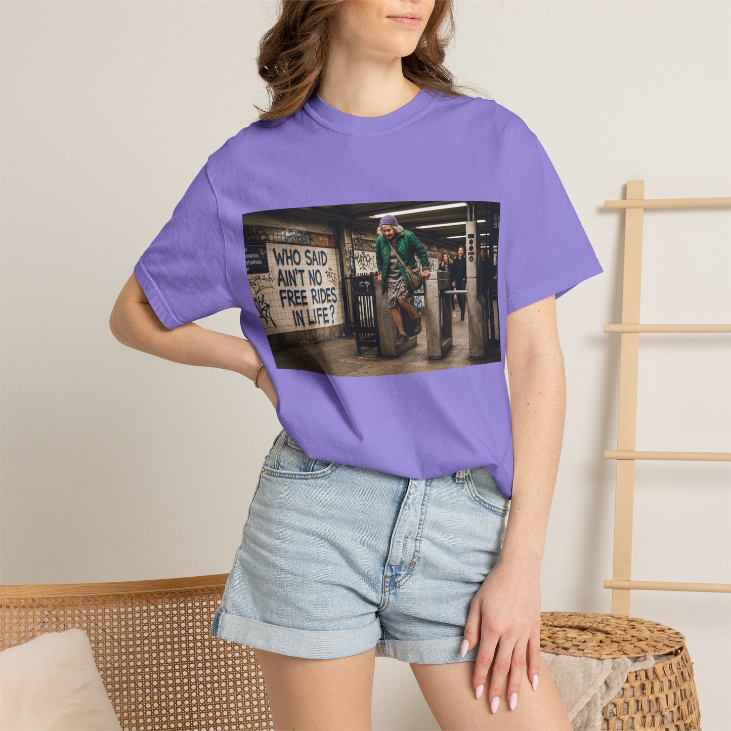 No Free Rides? Unisex Garment-Dyed T-shirt