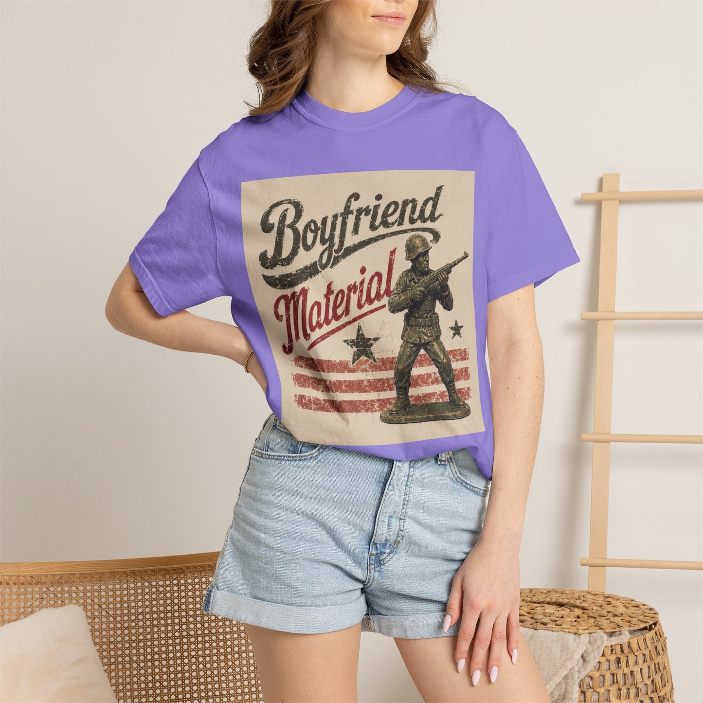 Boyfriend Material Unisex Garment-Dyed T-shirt
