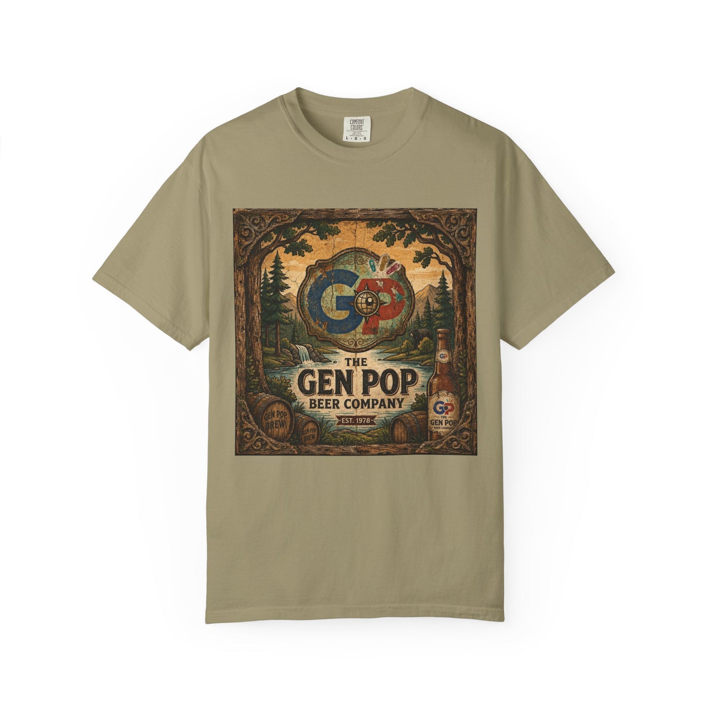Gen Pop Beer Company Unisex Garment-Dyed T-shirt