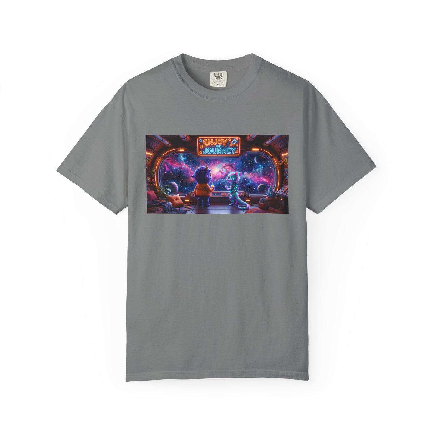 Enjoy the Journey Motivational Garment-Dyed Tee — Unique Unisex Gift