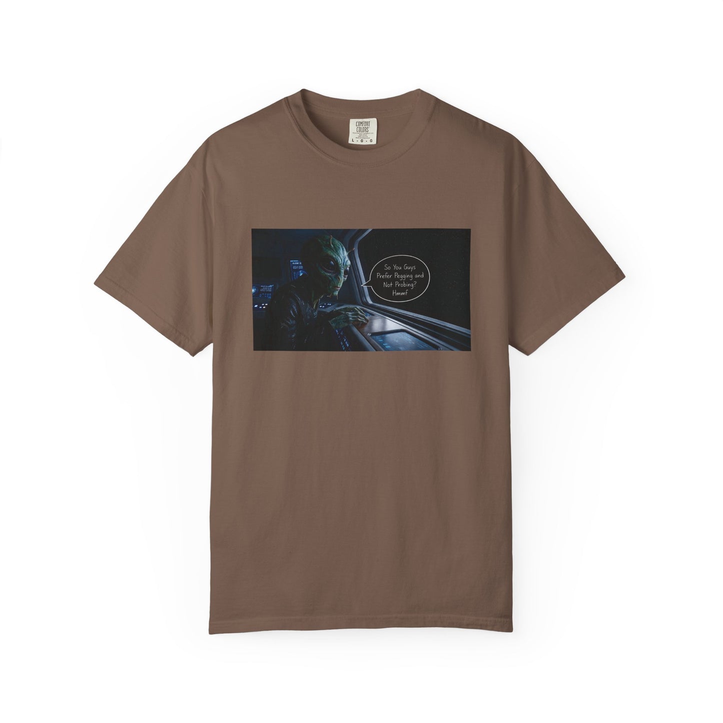 Alien Probing Unisex Garment-Dyed T-shirt