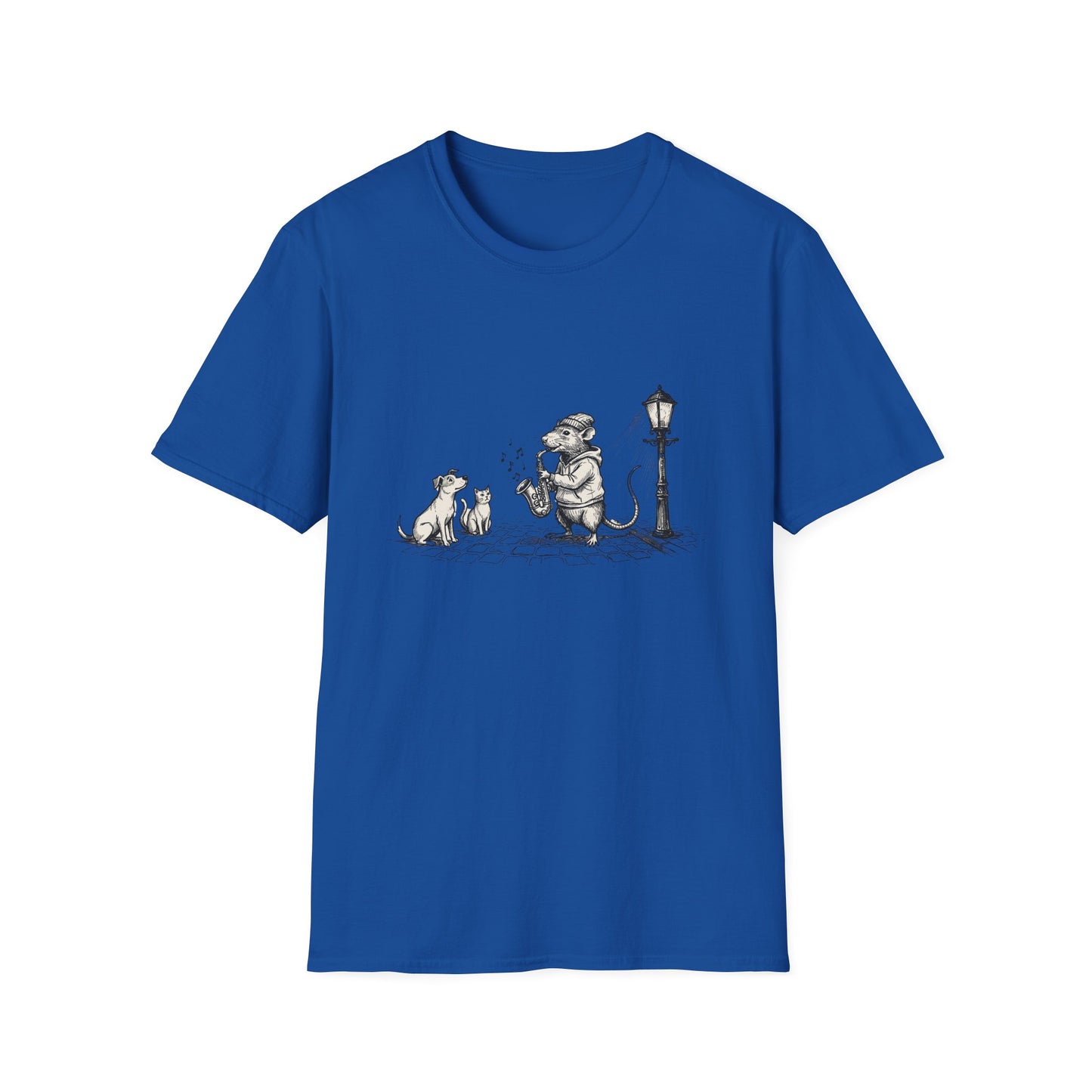Musical rat Unisex Softstyle T-Shirt