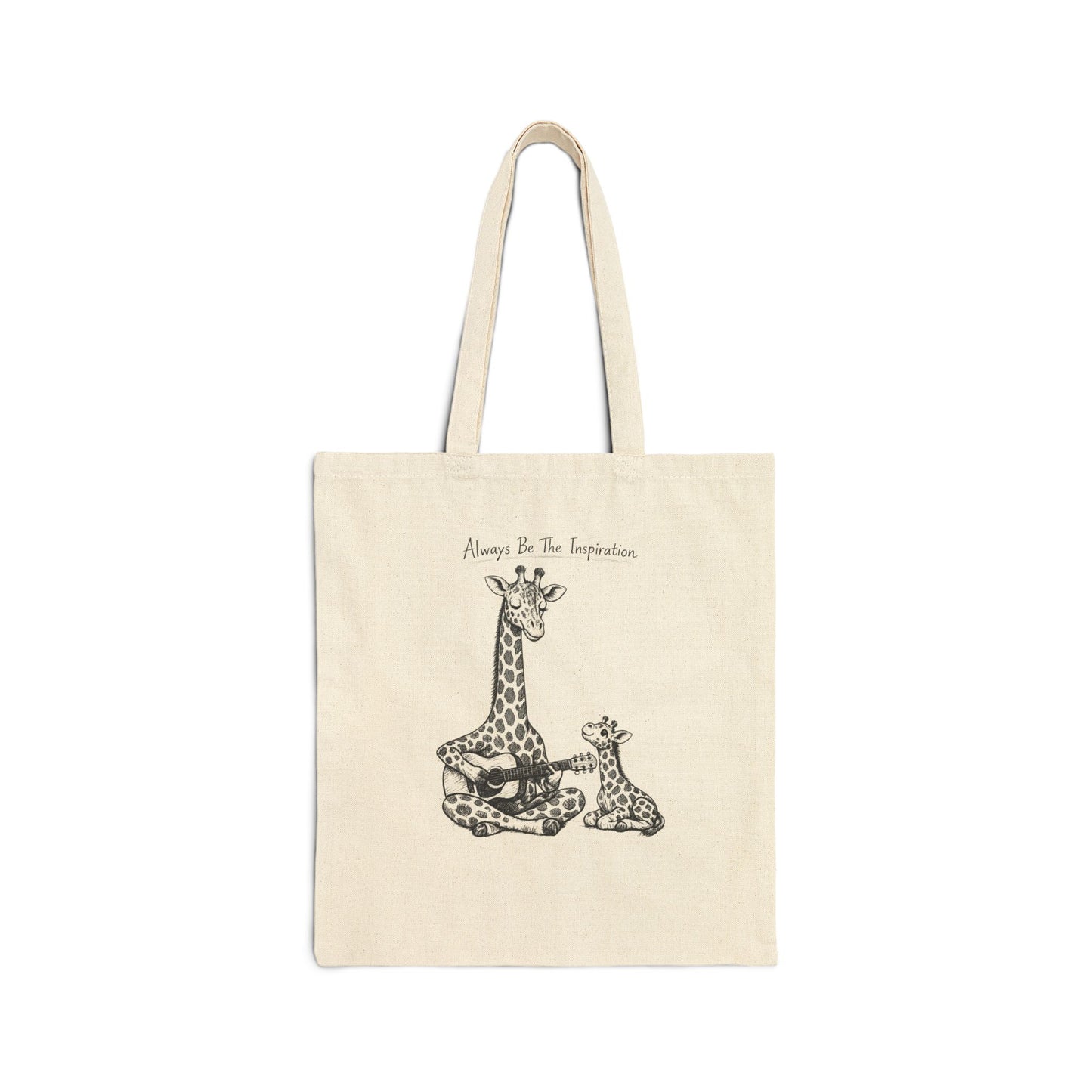Always be the Inspiration Dual Graphic Cotton Canvas Tote Bag