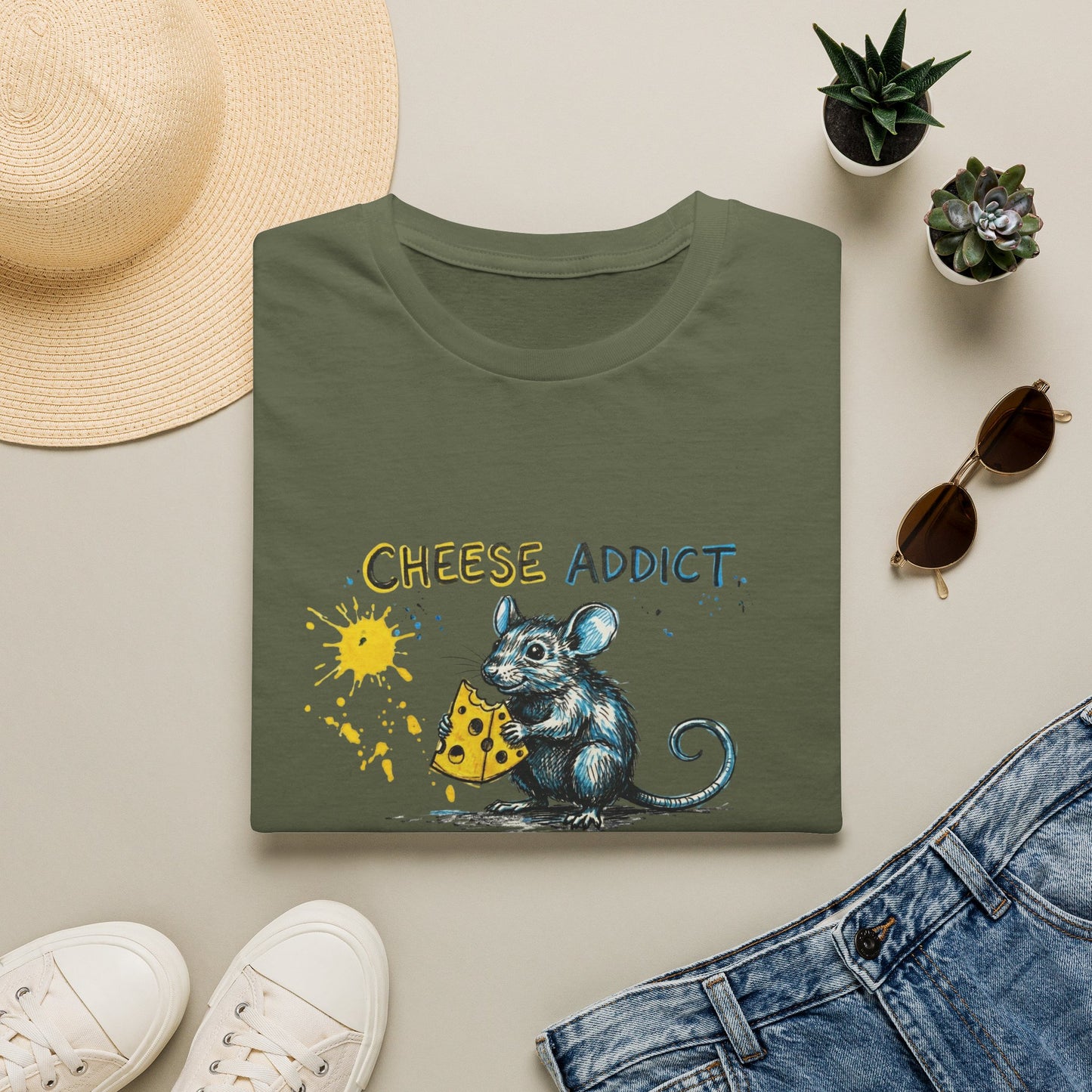 Cheese addict Unisex Softstyle T-Shirt