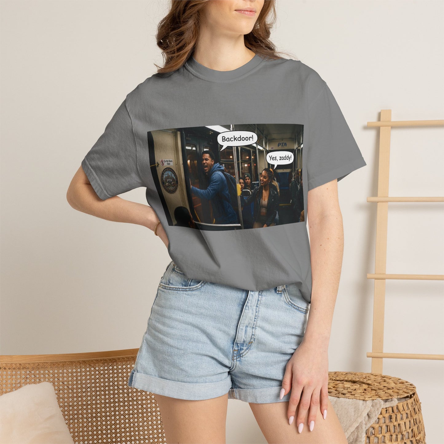 Backdoor Unisex Garment-Dyed T-shirt