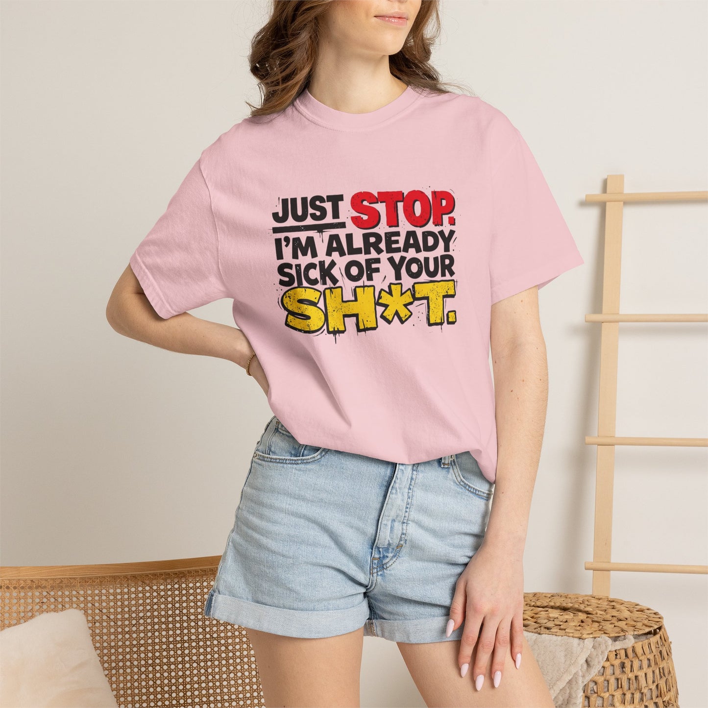 Just Stop Unisex Garment-Dyed T-shirt