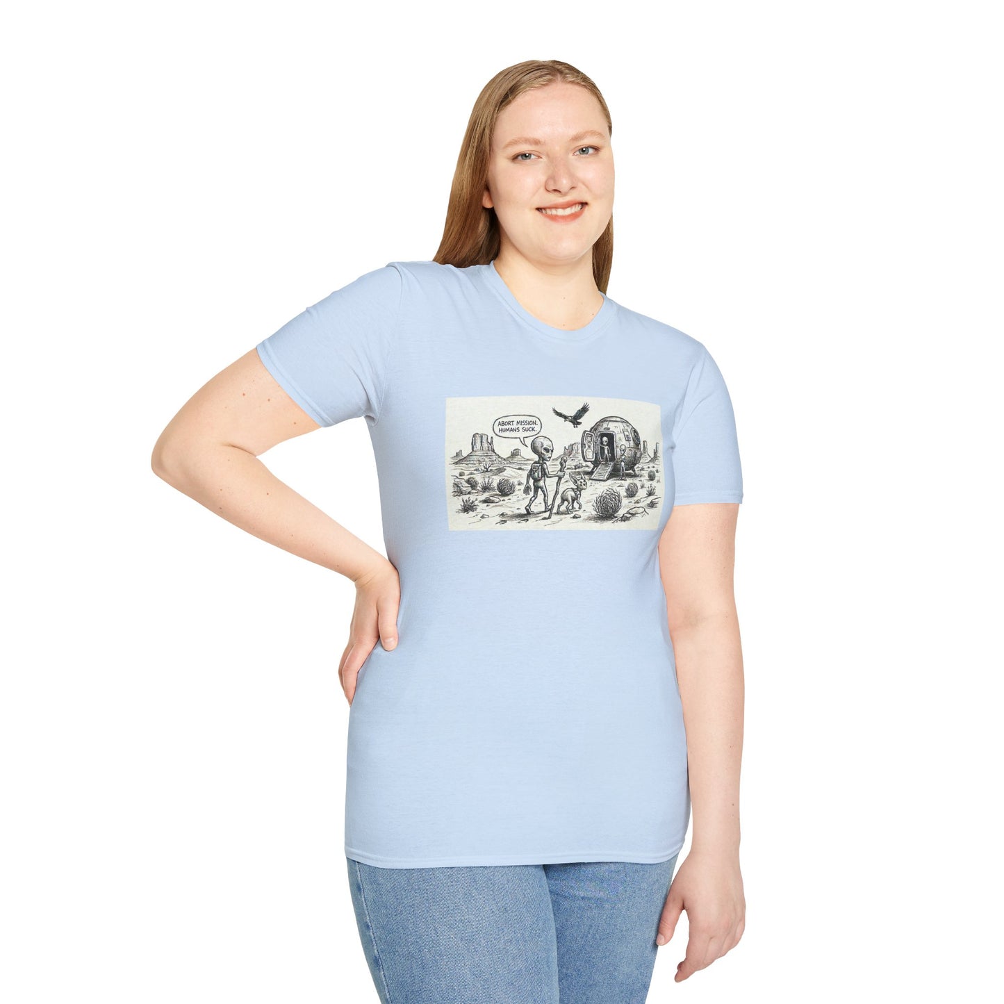 Abort mission! Unisex Softstyle T-Shirt