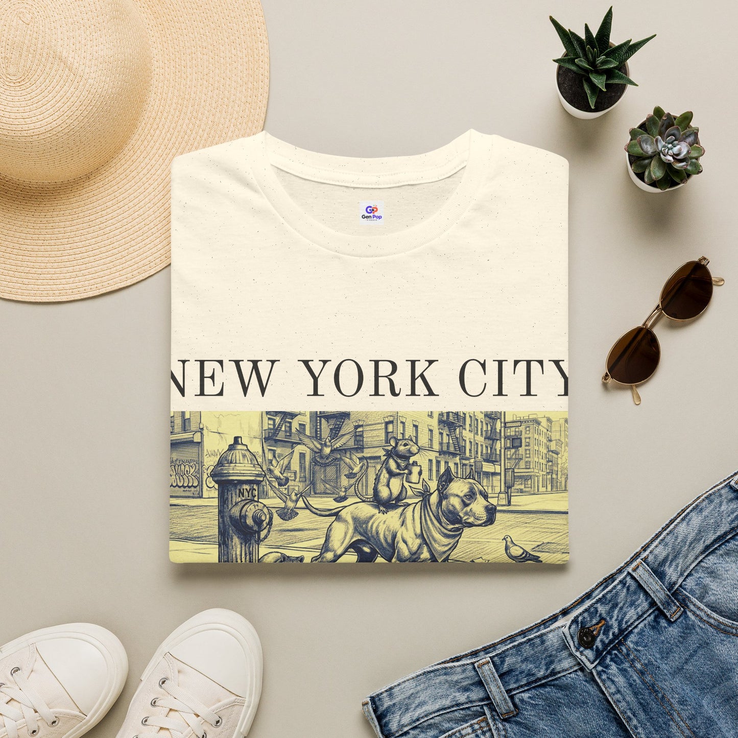 The Concrete Jungle NYC Graphic Softstyle Tee — Unique Gift for New Yorkers & Tourists