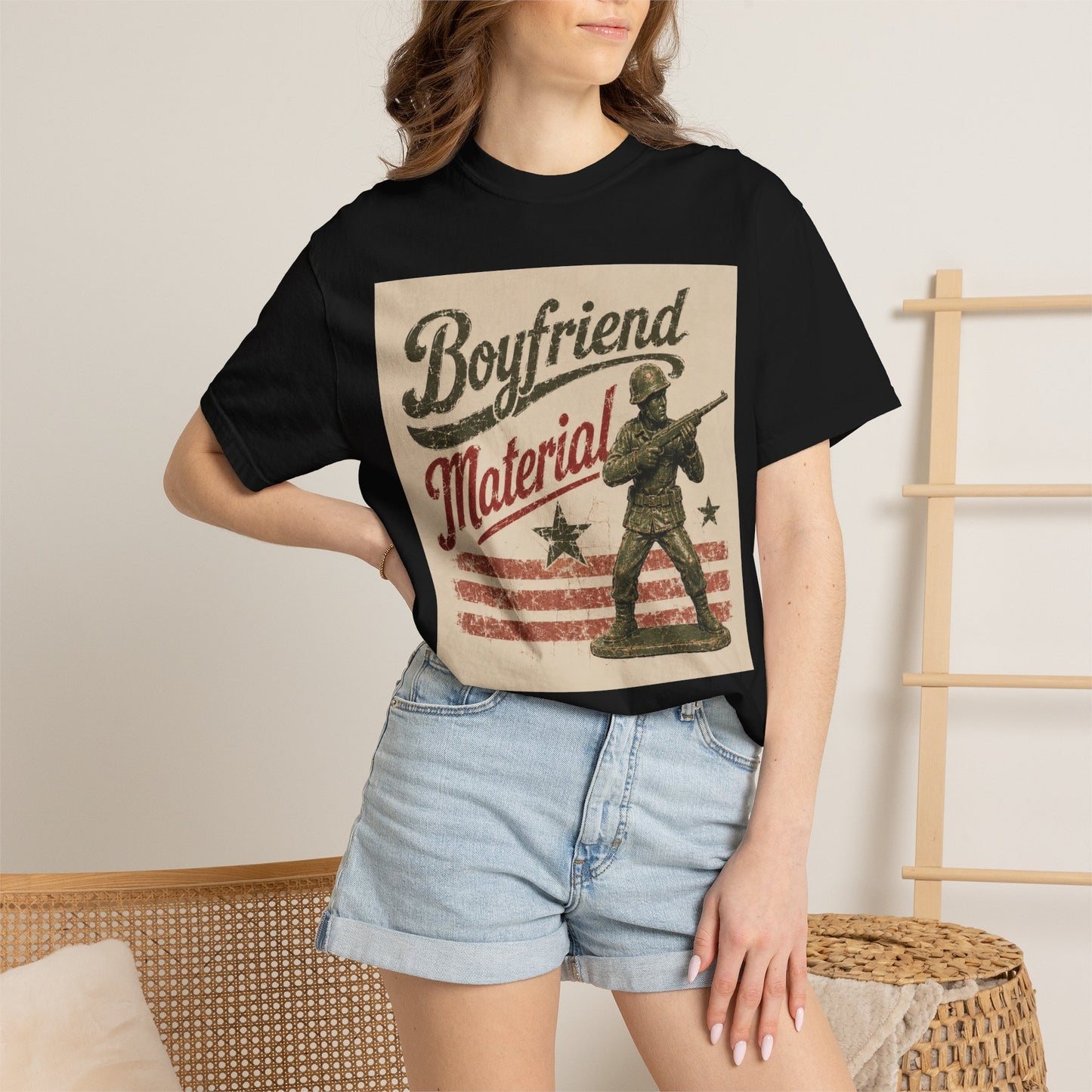 Boyfriend Material Unisex Garment-Dyed T-shirt