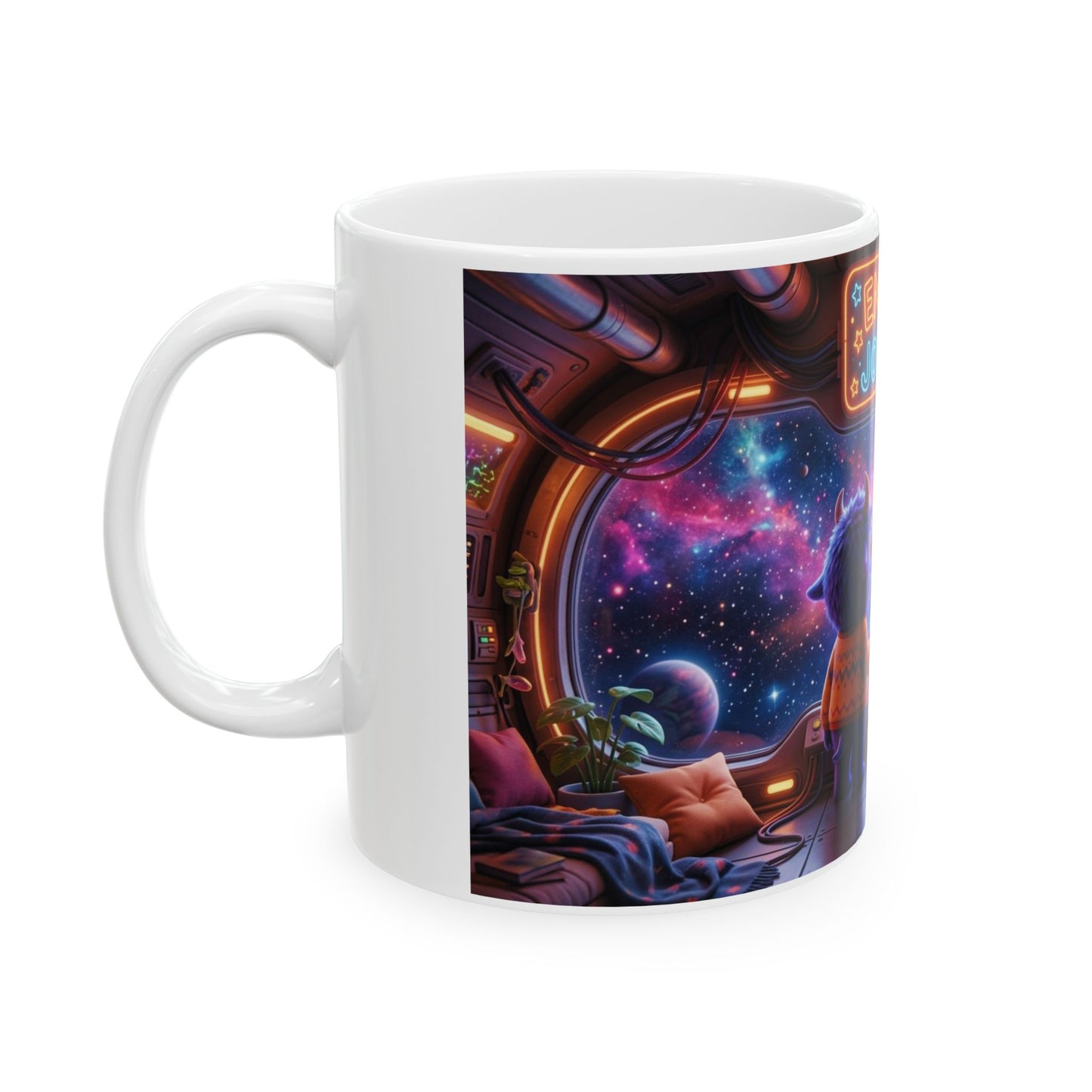 Enjoy the Journey Motivational Ceramic Mug — Unique Gift for Him or Her
