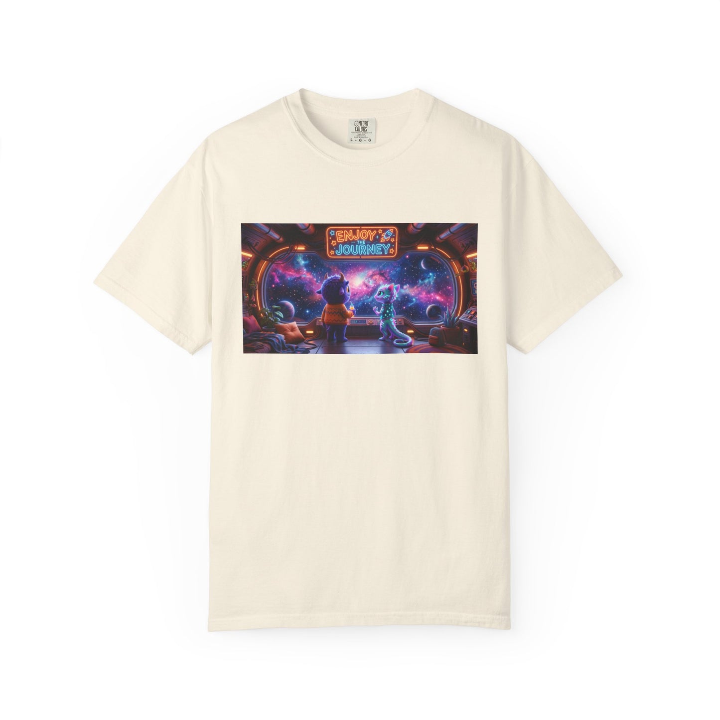 Enjoy the Journey Motivational Garment-Dyed Tee — Unique Unisex Gift