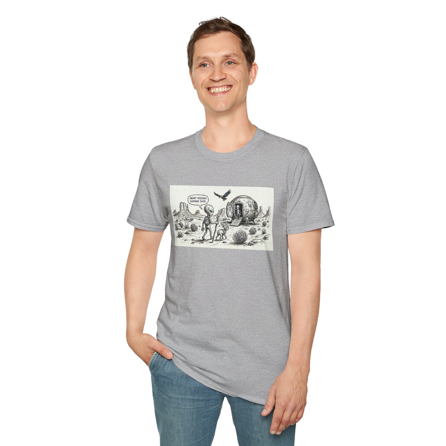 Abort mission! Unisex Softstyle T-Shirt