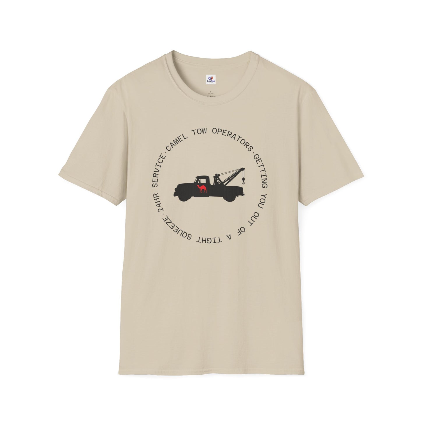 Camel Tow Operators Funny Adult Humor Softstyle Tee — Gag Gift for Him or Her