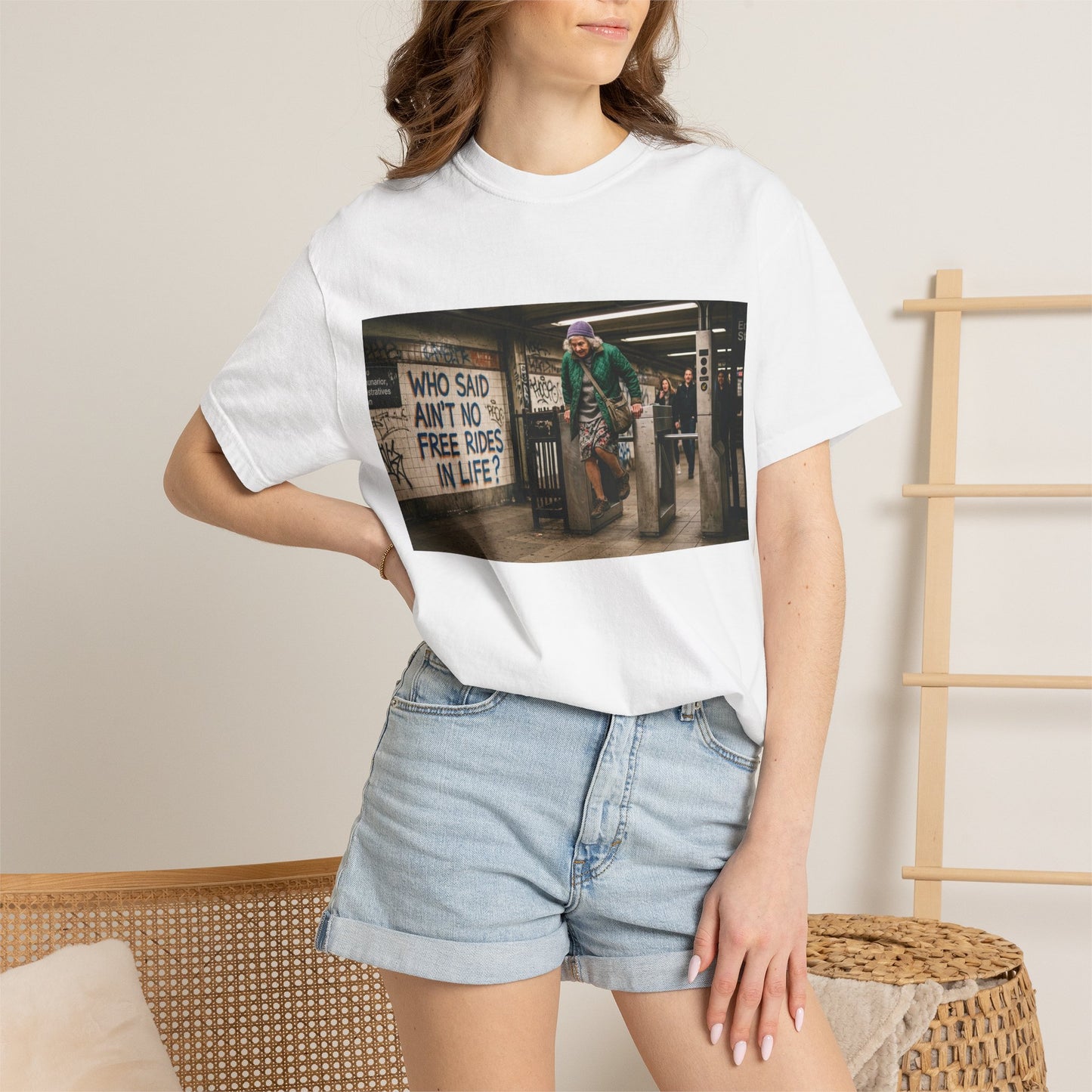 No Free Rides? Unisex Garment-Dyed T-shirt