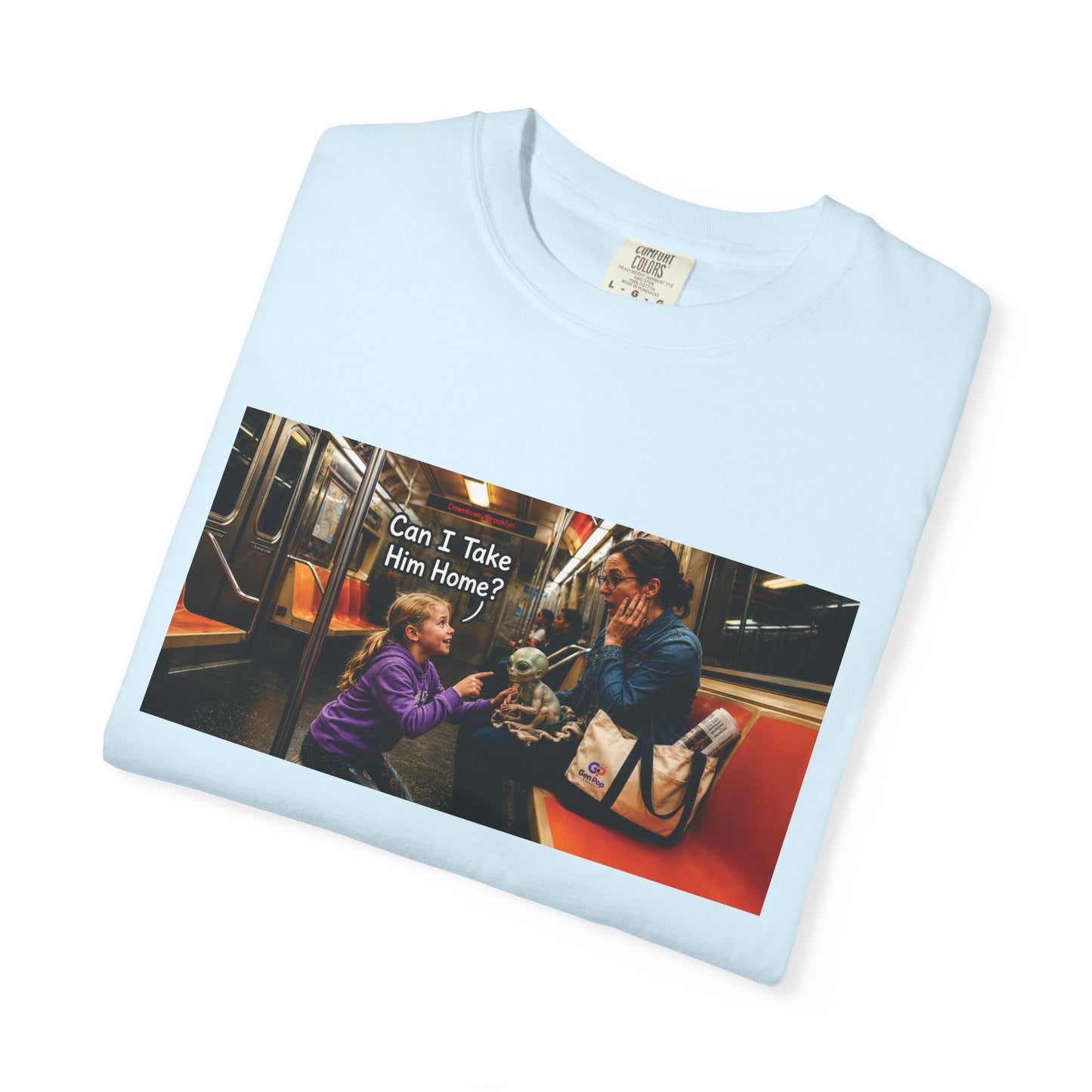 Can I Take Him Home? Funny Garment-Dyed T-Shirt — Cute Gift for Him or Her