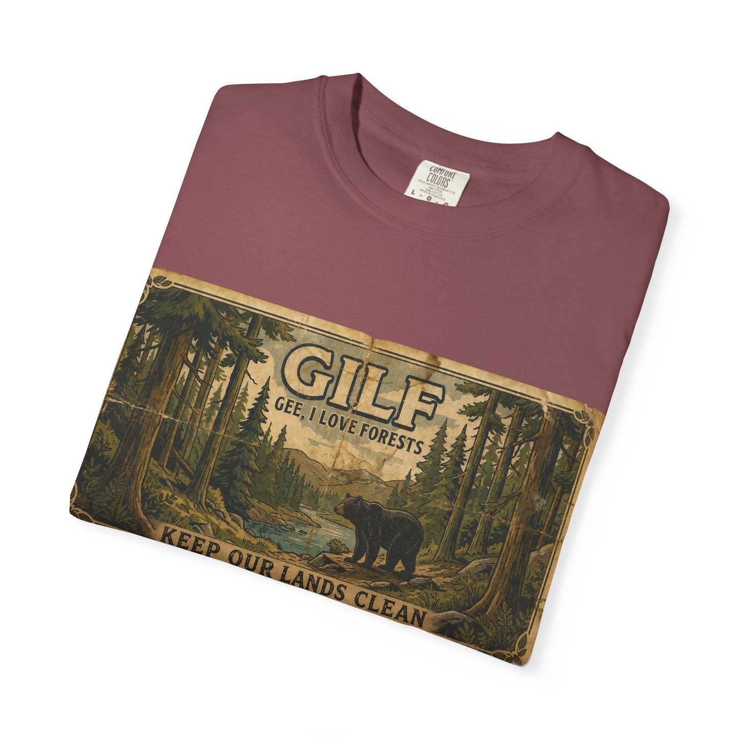 GILF Bear Unisex Garment-Dyed T-shirt