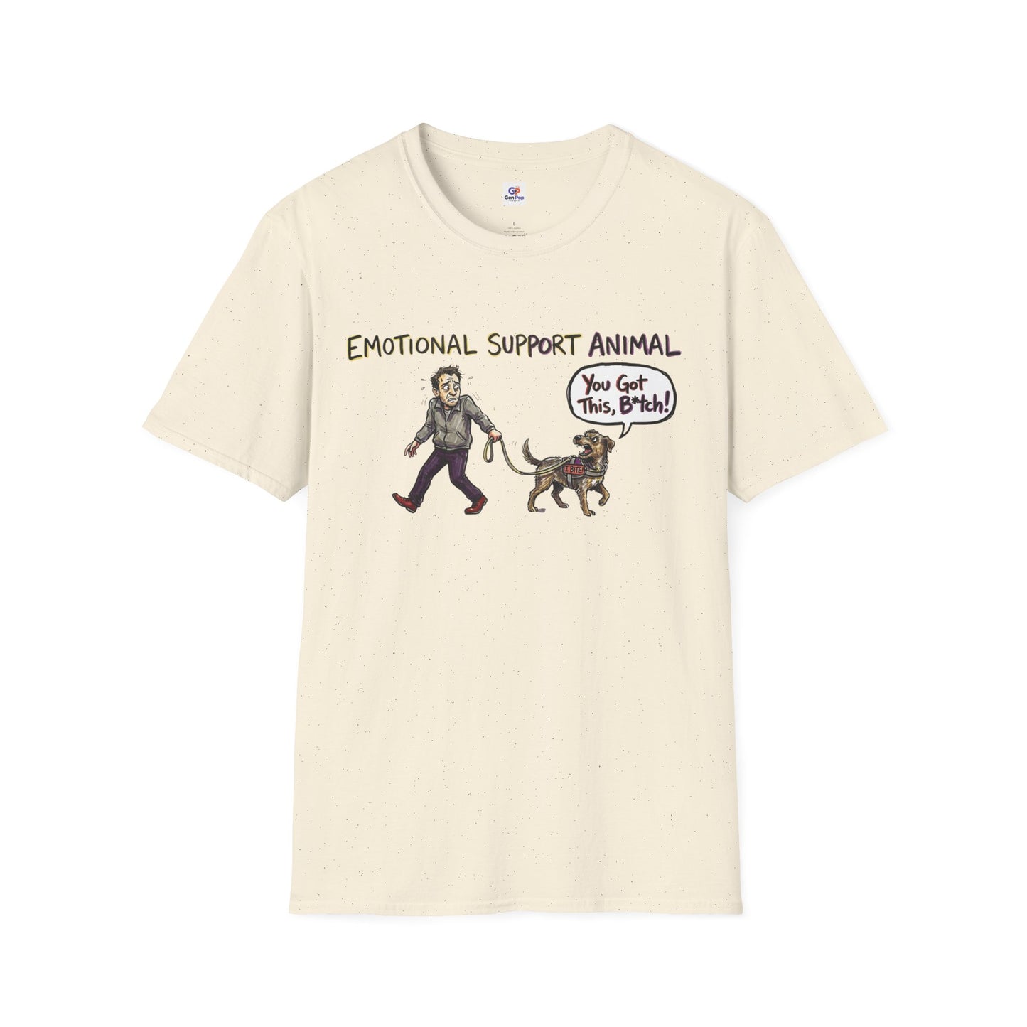 Emotional support animal Unisex Softstyle T-Shirt