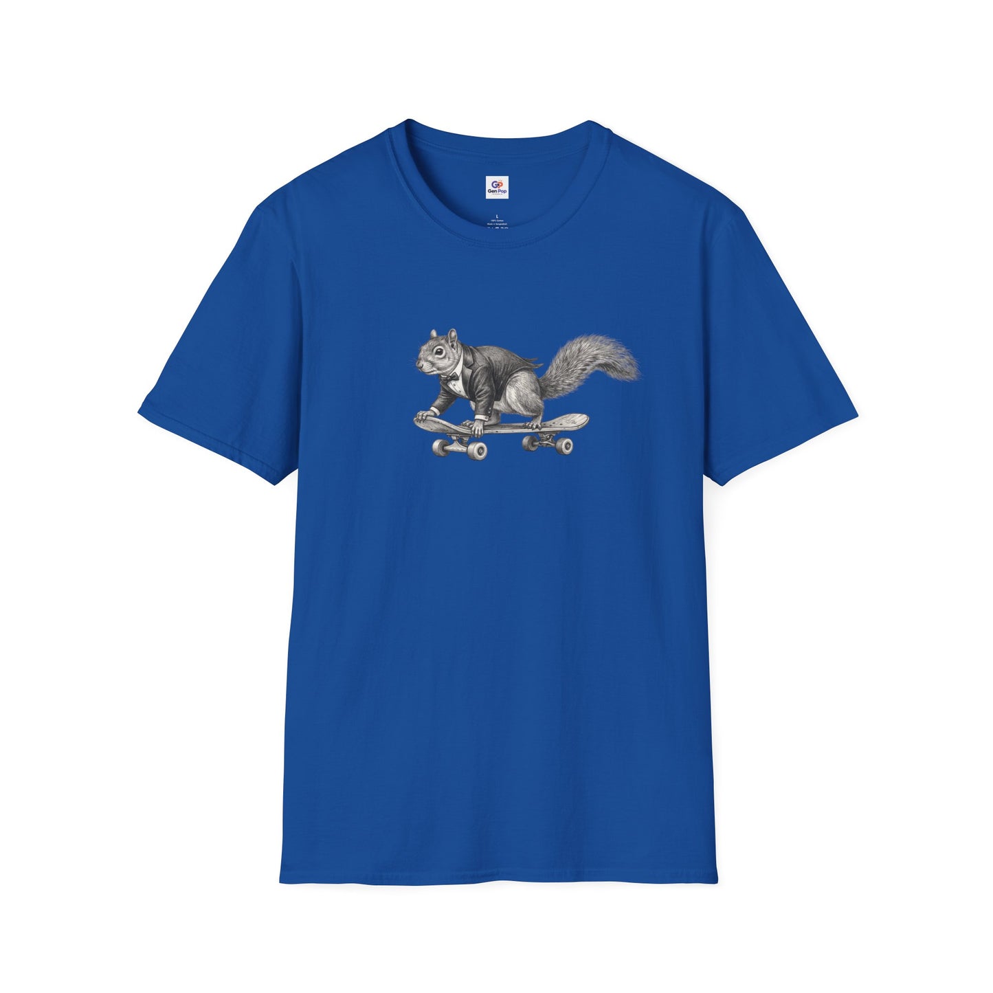 Fancy Skater Boy Graphic Softstyle Tee — Unique Gift for Him or Her
