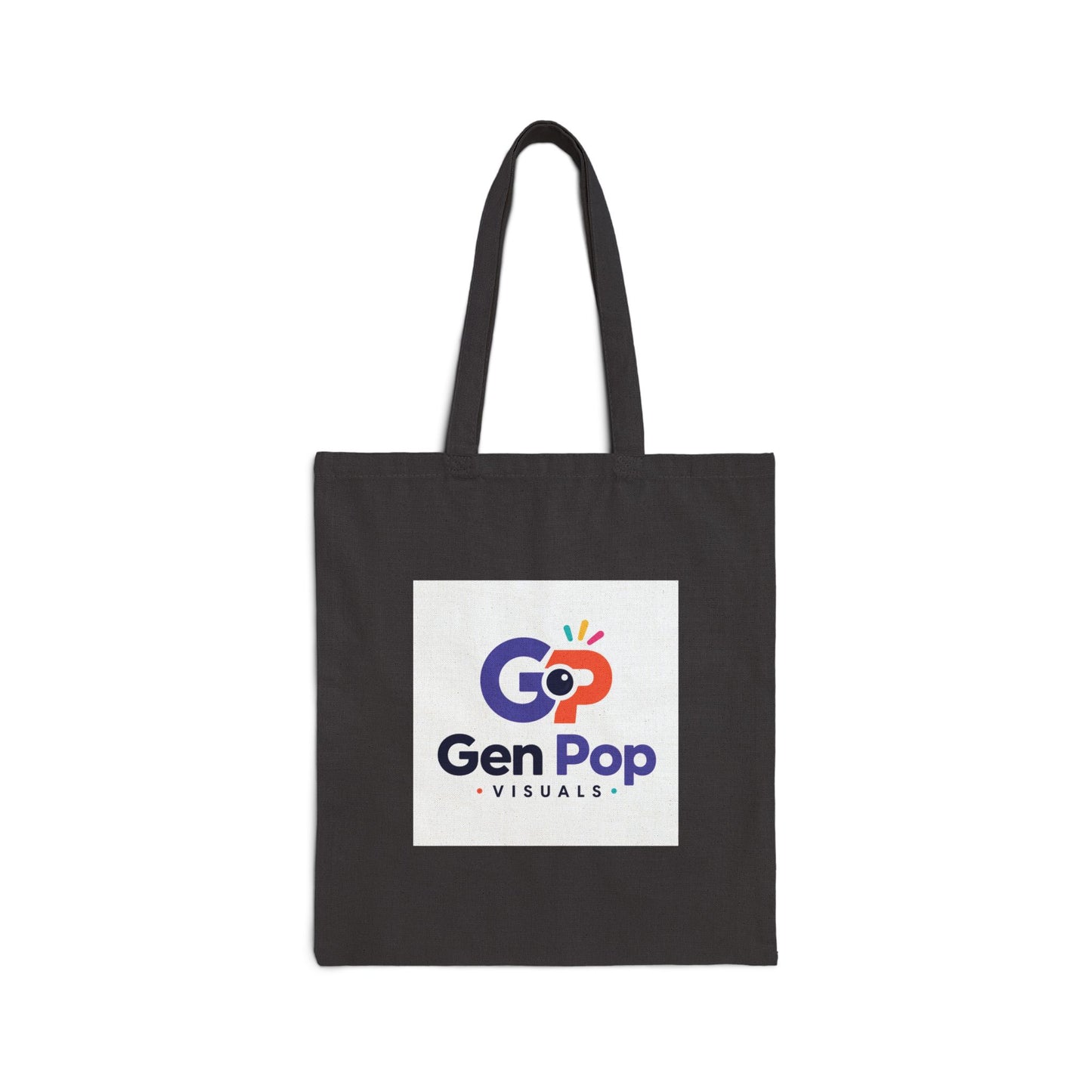 Dual Graphic Cotton Canvas Tote Bag