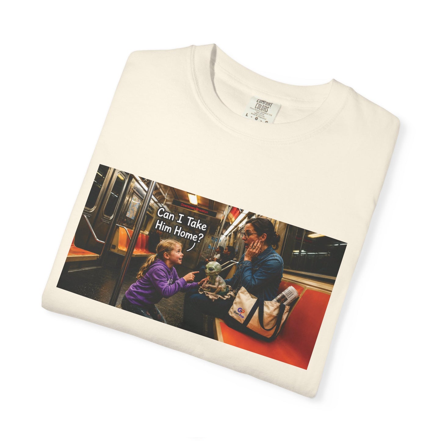 Can I Take Him Home? Funny Garment-Dyed T-Shirt — Cute Gift for Him or Her