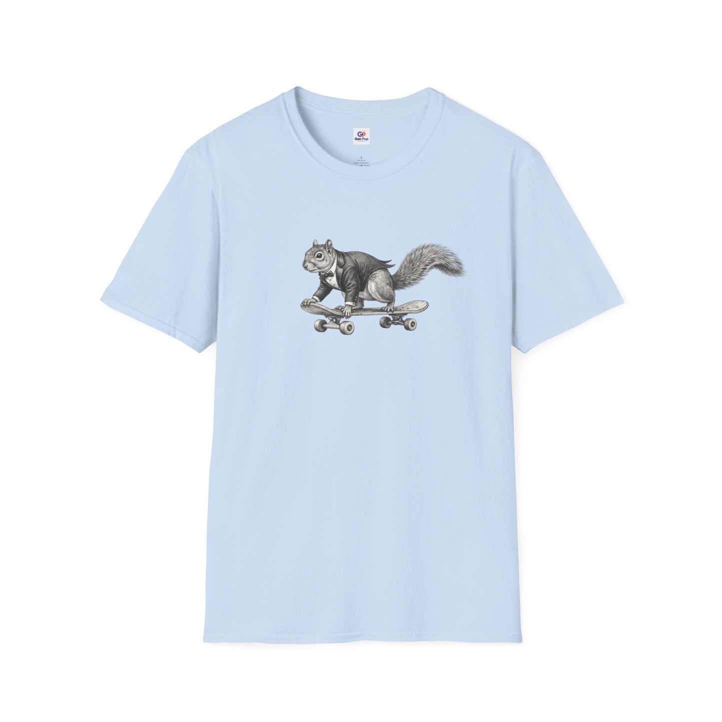 Fancy Skater Boy Graphic Softstyle Tee — Unique Gift for Him or Her
