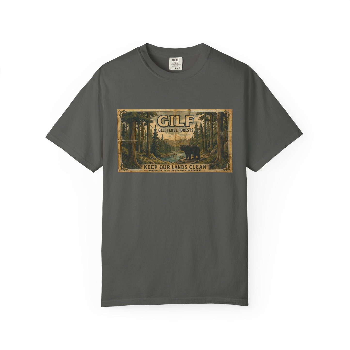 GILF Bear Funny Adult Humor Garment-Dyed Tee — Gag Gift for Him or Her