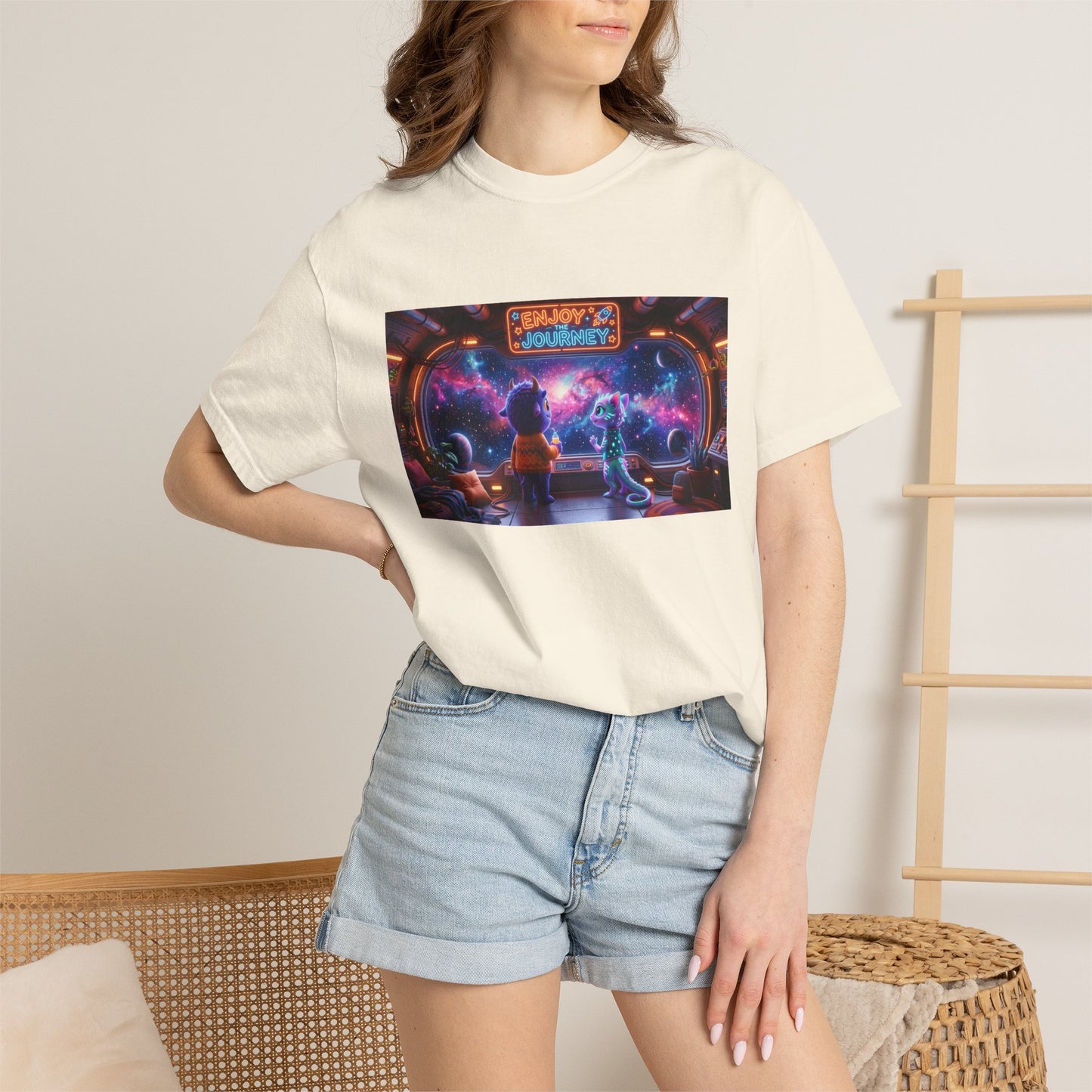 Enjoy the Journey Motivational Garment-Dyed Tee — Unique Unisex Gift