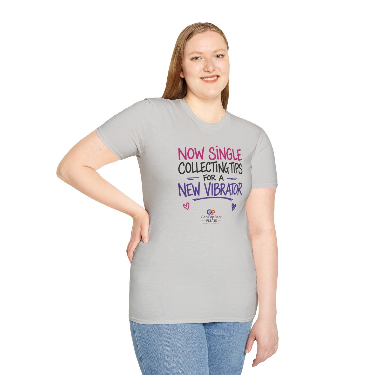 Now Single New Vibrator Unisex Softstyle T-Shirt