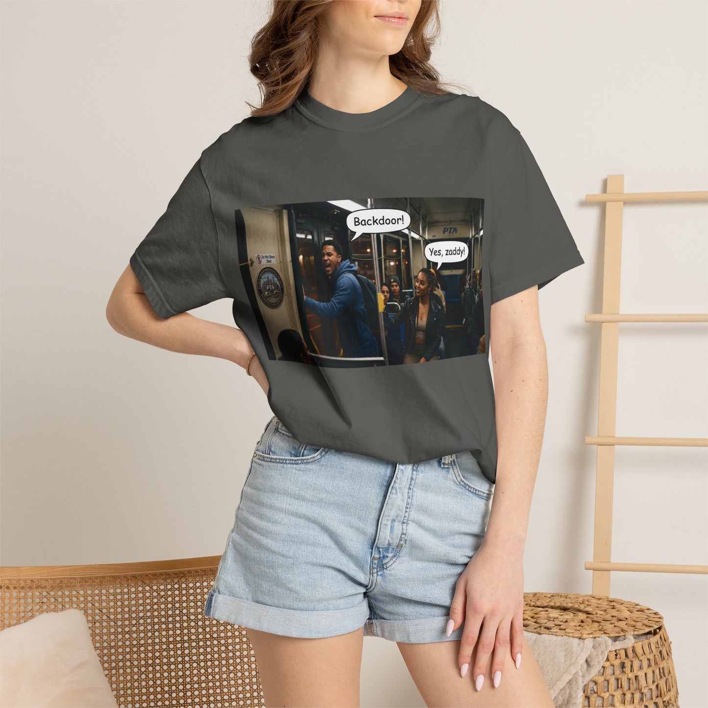 Backdoor Unisex Garment-Dyed T-shirt