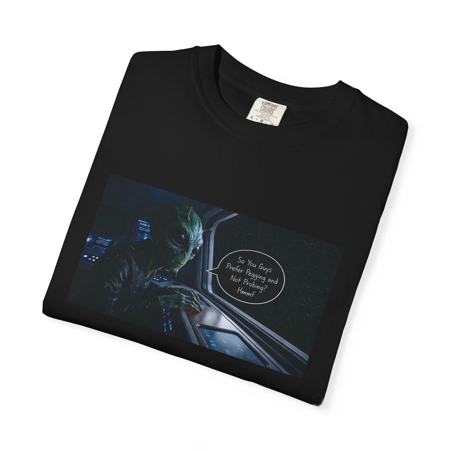 Alien Probing Unisex Garment-Dyed T-shirt