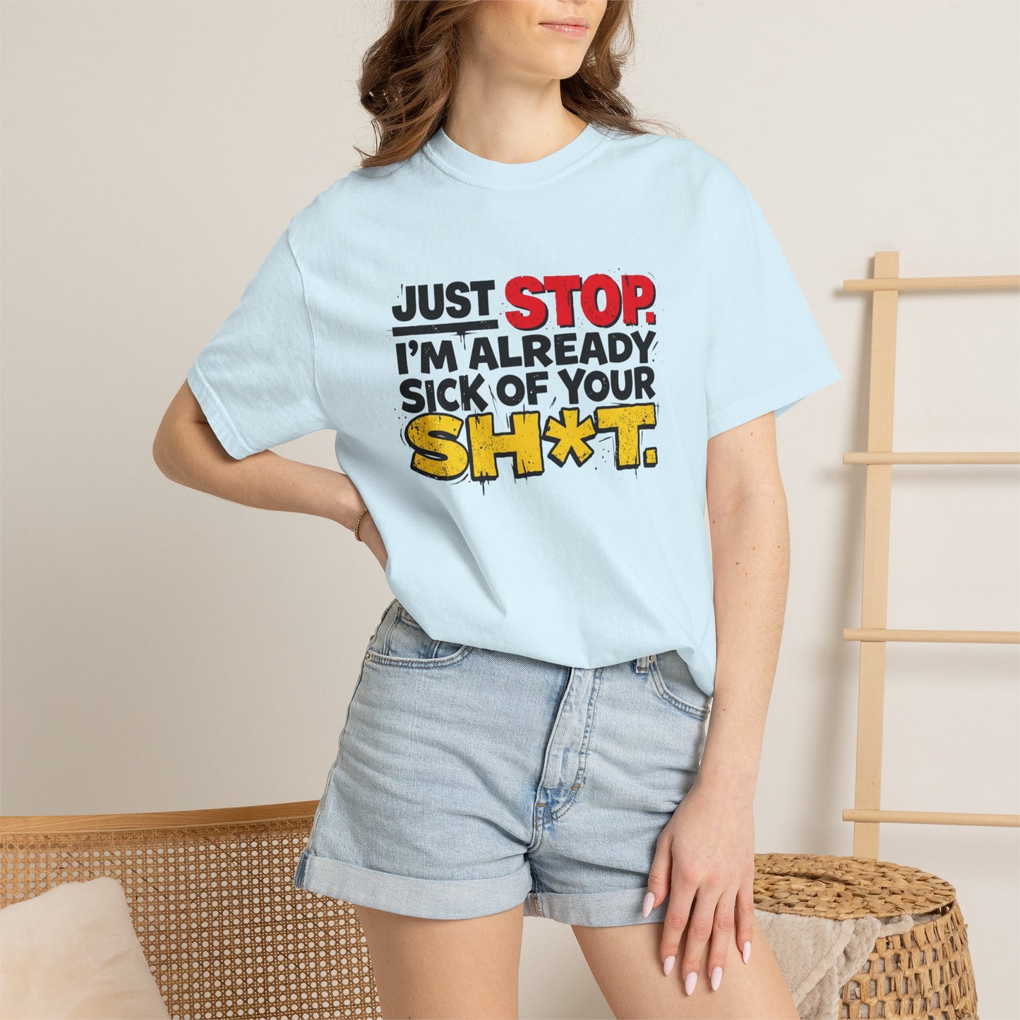 Just Stop Unisex Garment-Dyed T-shirt