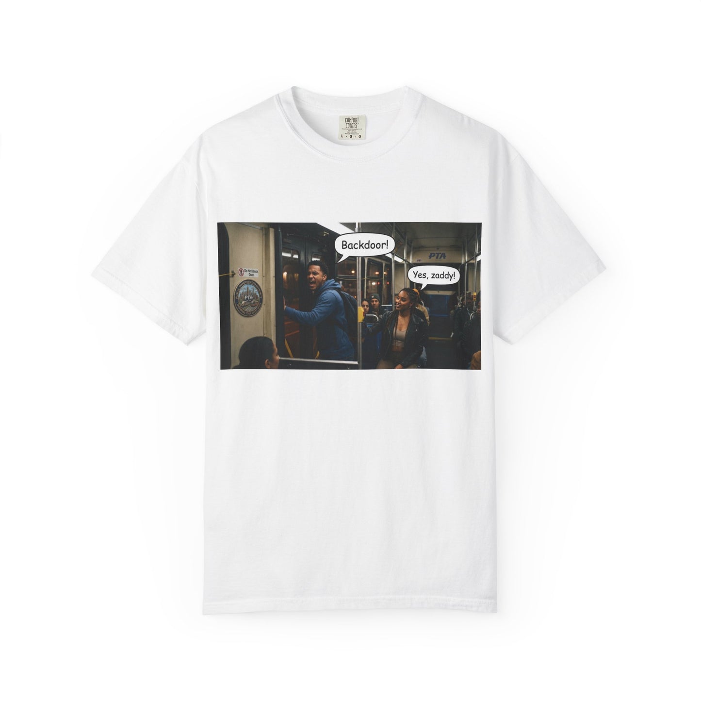 Backdoor Unisex Garment-Dyed T-shirt