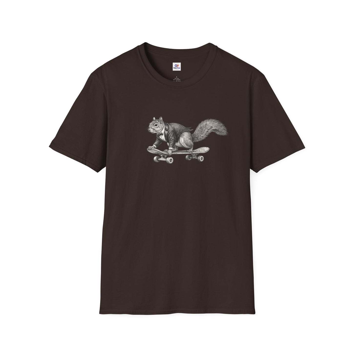 Fancy Skater Boy Graphic Softstyle Tee — Unique Gift for Him or Her