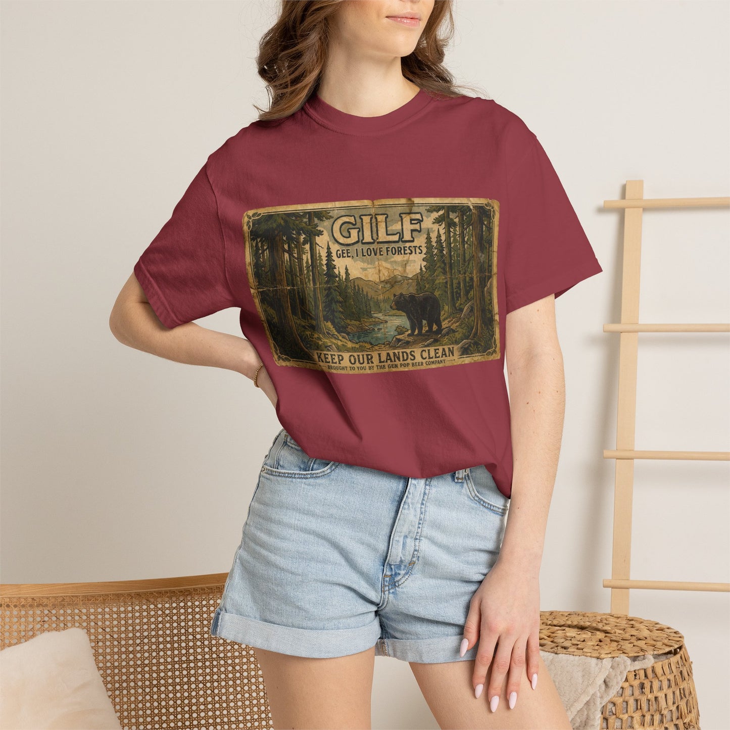 GILF Bear Unisex Garment-Dyed T-shirt