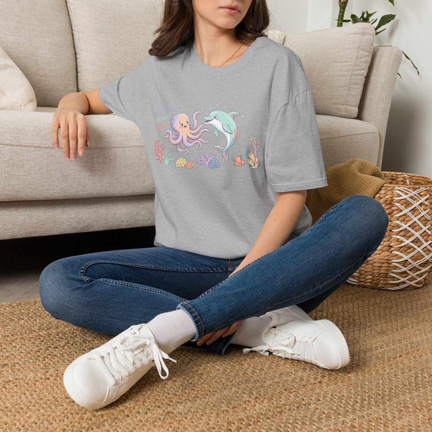 Opposites attract Unisex Softstyle T-Shirt