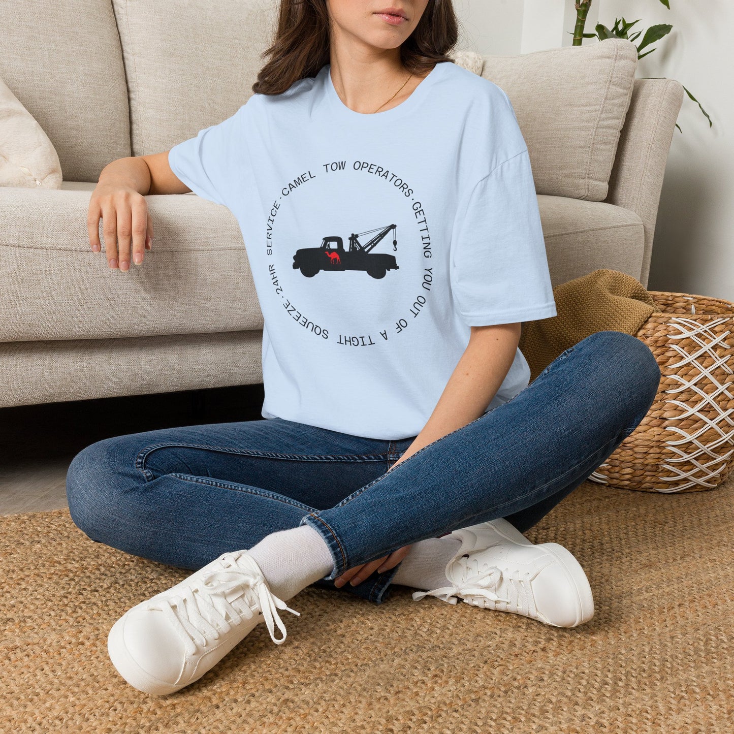Camel Tow Operators Funny Adult Humor Softstyle Tee — Gag Gift for Him or Her