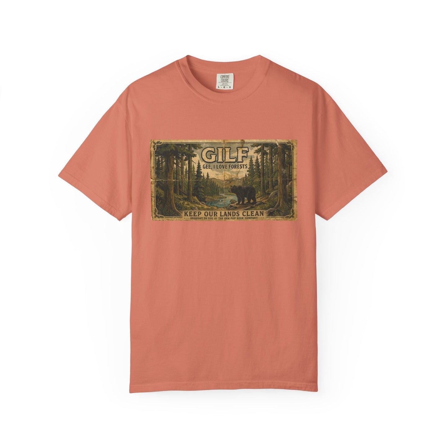 GILF Bear Funny Adult Humor Garment-Dyed Tee — Gag Gift for Him or Her