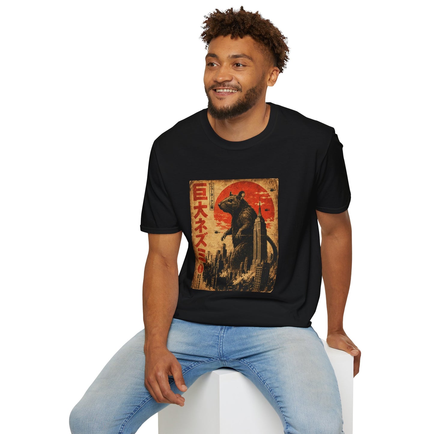 Ratzilla NYC Graphic Softstyle Tee — Funny Gift for New Yorkers, Kaiju Fans & Tourists