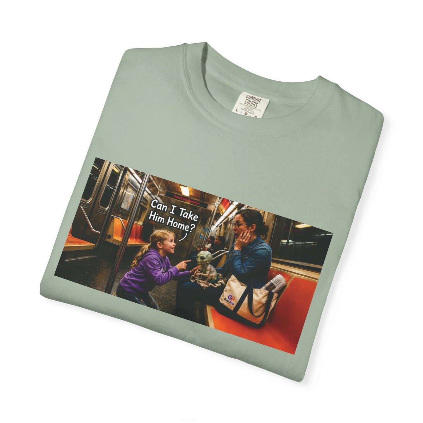 Can I Take Him Home? Funny Garment-Dyed T-Shirt — Cute Gift for Him or Her