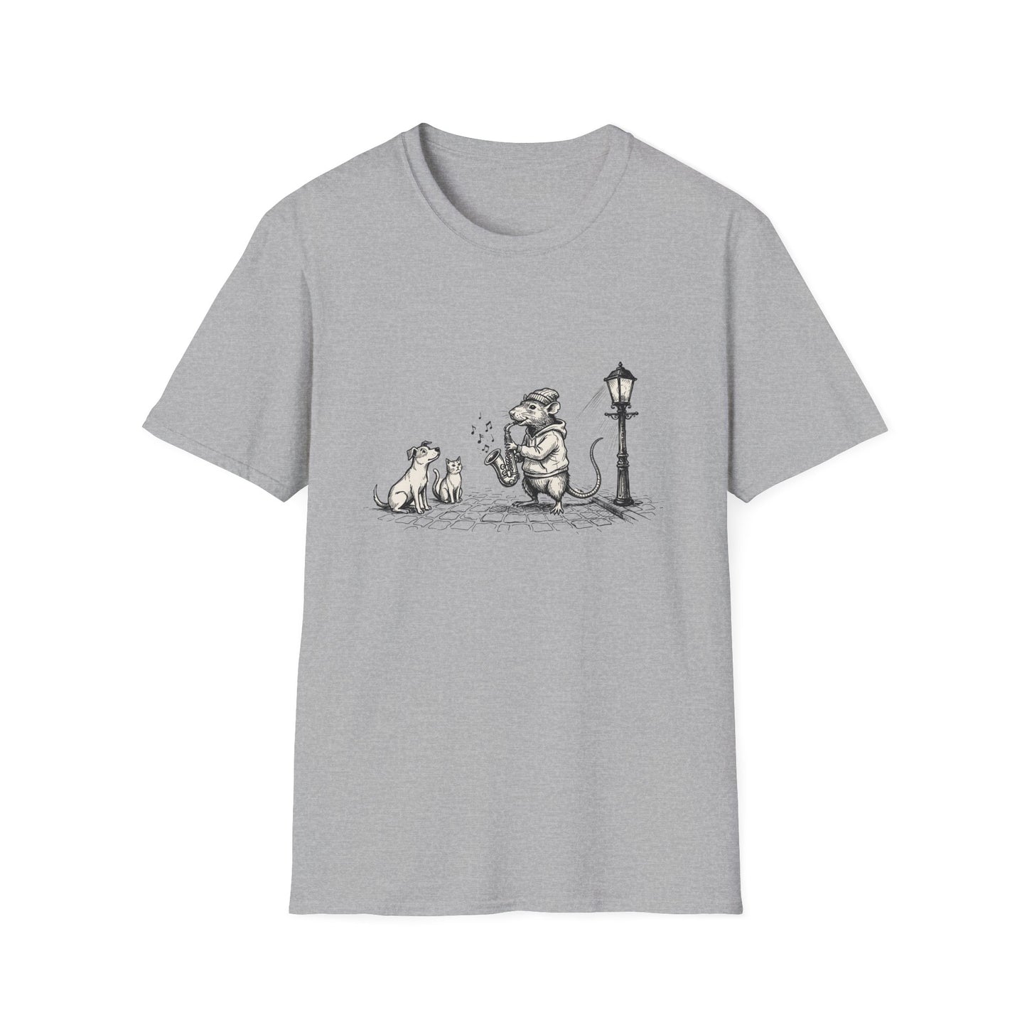 Musical rat Unisex Softstyle T-Shirt