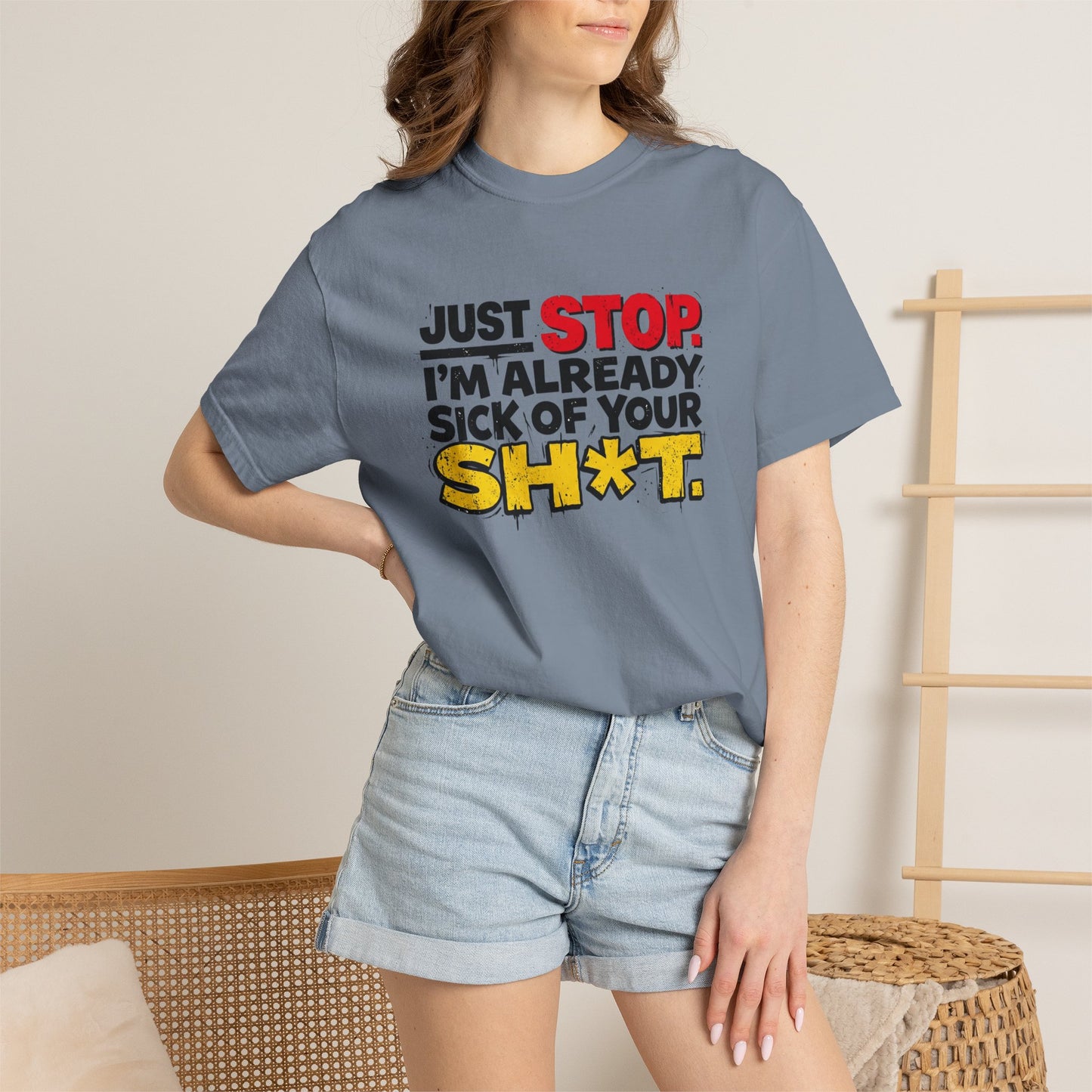 Just Stop Unisex Garment-Dyed T-shirt
