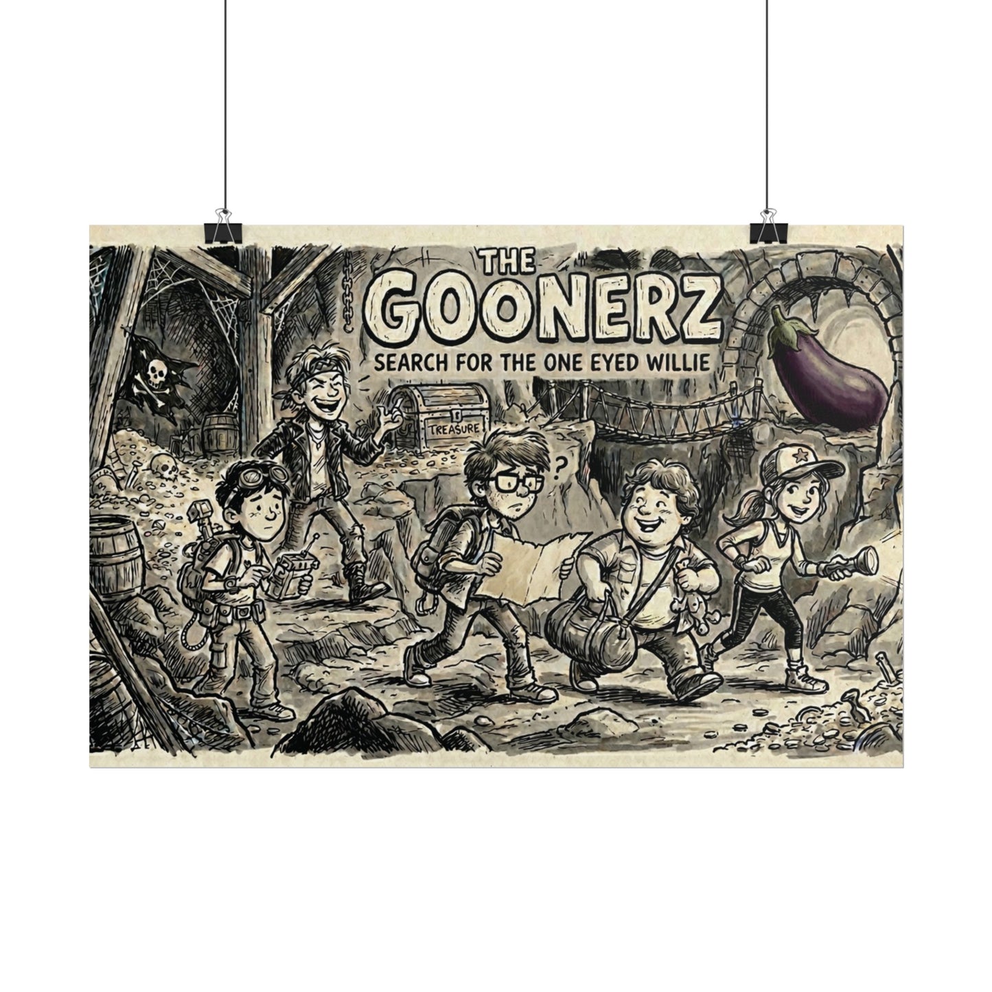 Eggplant Adventures Rolled Posters