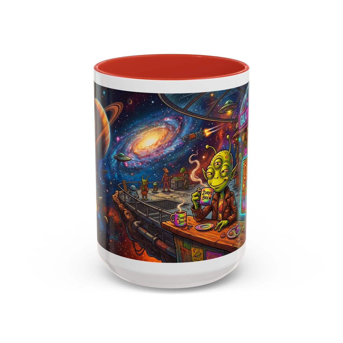Coffee Is Out of This World Funny Accent Coffee Mug — Unique Gift for Coffee Lovers