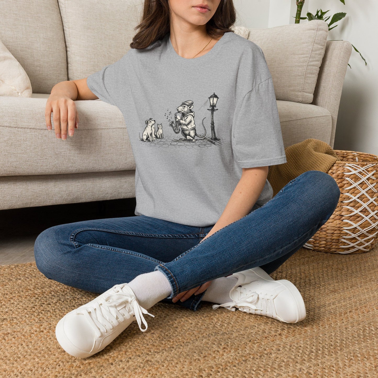 Musical Rat Funny Graphic Softstyle Tee — Unique City Inspired Gift